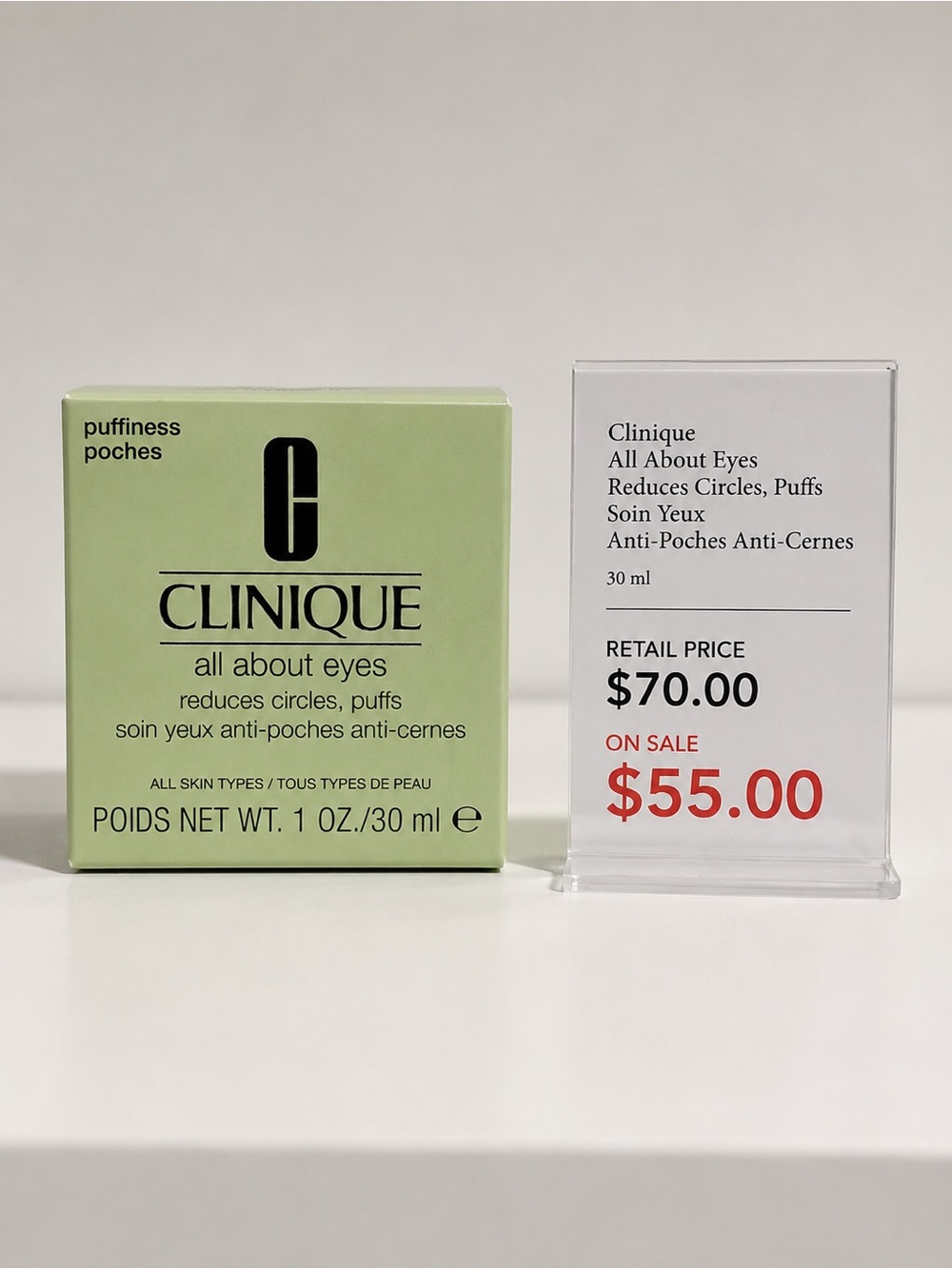 Clinique Light Green Eye Cream Packaging